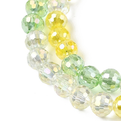 Electroplate Glass Beads Strands EGLA-D300-06-6mm-21-1
