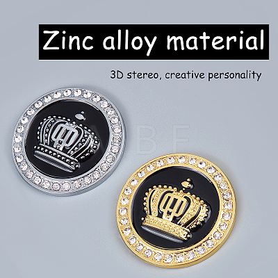 Zinc Alloy Car Stickers DIY-FH0001-010-1