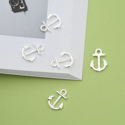 Anchor Brass Pendants ZIRC-F022-64S-1