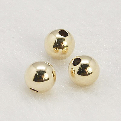 Yellow Gold Filled Beads KK-G156-7mm-1-1