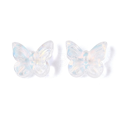 Electroplate Transparent Glass Beads EGLA-N057-03-1