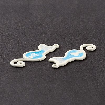 Spray Painted Alloy Enamel Pendants FIND-I019-03C-1