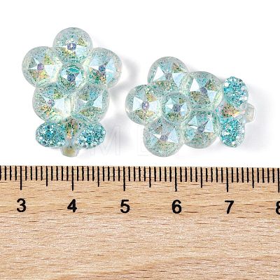 Transparent Epoxy Resin Flower Decoden Cabochons CRES-M034-06B-1