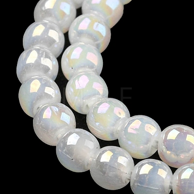 Imitation Jade Glass Beads Strands EGLA-K014-A-A01-1