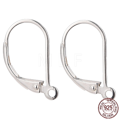925 Sterling Silver Leverback Earring Findings X-STER-G027-22S-1