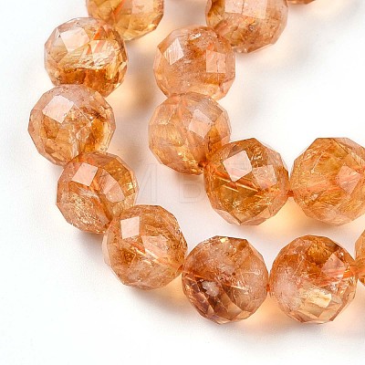 Natural Yellow Quartz Beads Strands G-S345-10mm-18-1