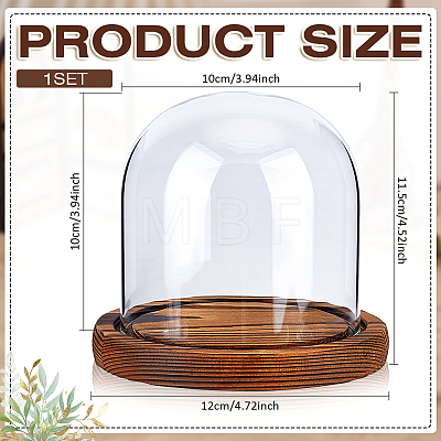 Arch Glass Dome Cover AJEW-WH0596-866C-01-1