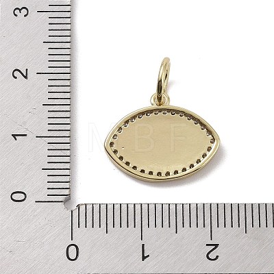 Real 18K Gold Plated Brass Micro Pave Cubic Zirconia Pendants KK-L209-072G-01-1