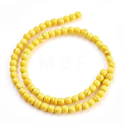 Synthetic Turquoise Beads Strands TURQ-G106-4mm-02I-1