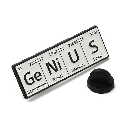 Chemical Element Enamel Pins JEWB-Q033-02A-01B-1