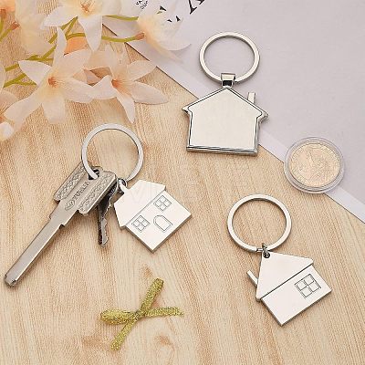 17Pcs 3 Style Zinc Alloy Keychain KEYC-CA0001-22-1