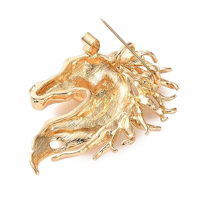 Horse Alloy Lapel Pins for Backpack Clothes AL-CBAC813-02G-1