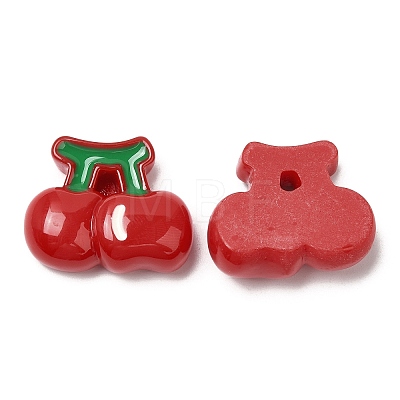 Opaque Resin Fruit Cabochons RESI-G072-02F-1