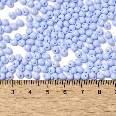 6/0 Opaque Baking Paint Glass Seed Beads SEED-M012-02A-08-1