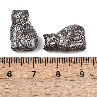Czech Pressed Glass Beads GLAA-I061-02D-1