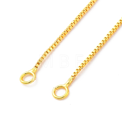 0.9MM Brass Box Chain Necklace Making NJEW-D302-77G-1