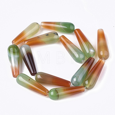 Natural Multi-Color Agate Beads Strands X-G-T118-36A-1