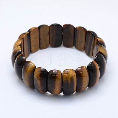 Natural Tiger Eye Beads Stretch Bracelets BJEW-I265-B03-1