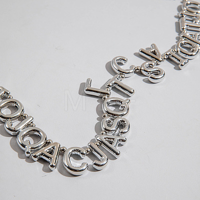 Alloy & CCB Plastic Beaded Necklaces FS-WG4655B-01-1