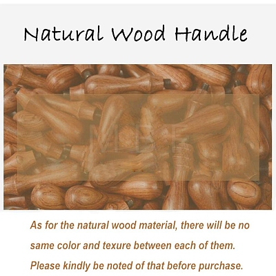 DIY Wood Wax Seal Stamp AJEW-WH0131-238-1