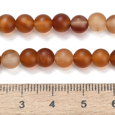 Natural Carnelian Beads Strands G-L642-G01-6mm-1
