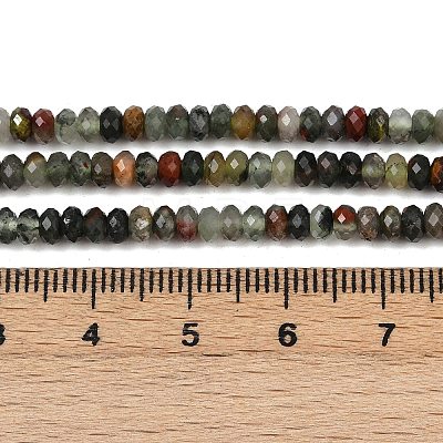 Natural African Bloodstone Beads Strands G-S388-A02-3x4mm-1