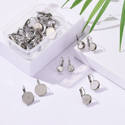24pcs 4 Size 304 Stainless Steel Leverback Earring Findings STAS-ZZ0001-04P-1