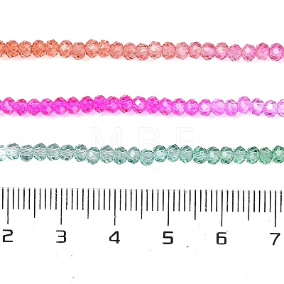 Transparent Painted Glass Beads Strands DGLA-A034-T2mm-A03-1