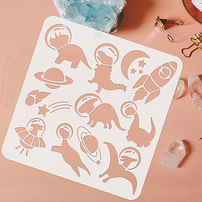 Large Plastic Reusable Drawing Painting Stencils Templates DIY-WH0172-673-1