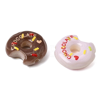 Printed Opaque Acrylic Imitation Dessert Beads AC-CBAD0C5-06-1