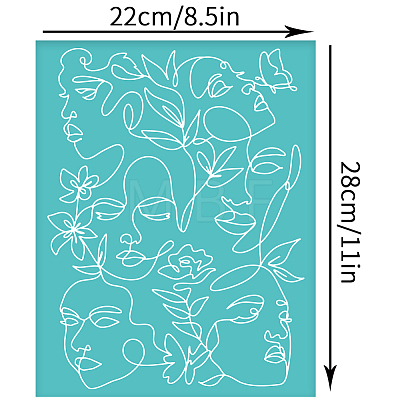Self-Adhesive Silk Screen Printing Stencil DIY-WH0338-182-1