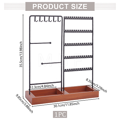 Iron Jewelry Display Stands AJEW-WH0518-11A-1