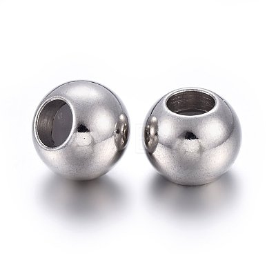 201 Stainless Steel Beads STAS-O110-13P-C-1