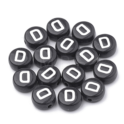 Opaque Acrylic Beads X-SACR-N002-02D-1