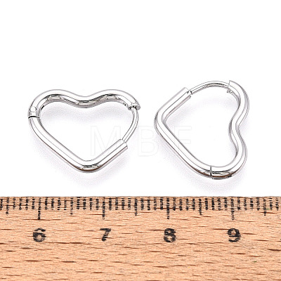 304 Stainless Steel Hoop Earrings STAS-T074-28P-1