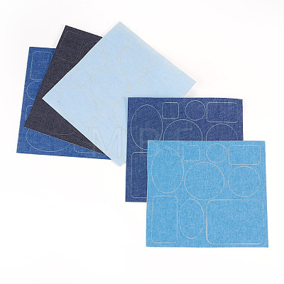 5 Sheets Denim Self-adhesive Patches PATC-TA0001-61-1