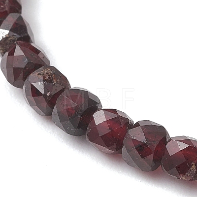 Natural Garnet Beaded Stretch Bracelets for Women BJEW-JB13335-05-1