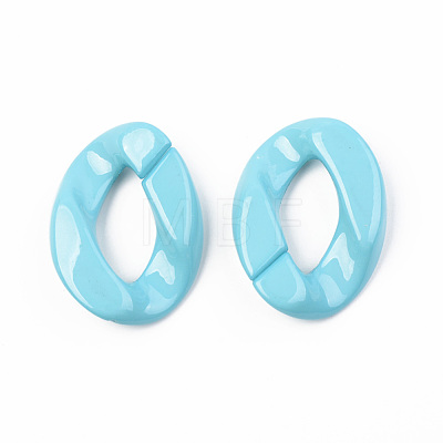 Opaque Acrylic Linking Rings OACR-T024-01-G08-1