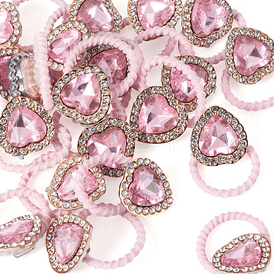 20Pcs Polyester & Rhinestone Girls Hair Accessories OHAR-TA0001-17-1
