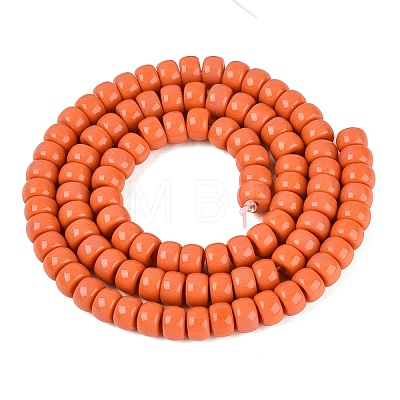 Opaque Glass Beads Strands GLAA-NH0002-B01-C05-1
