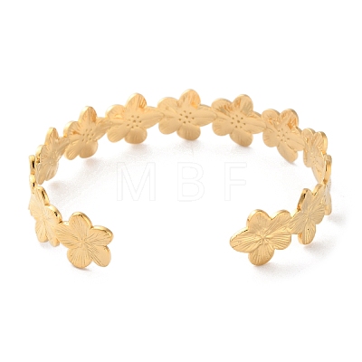 304 Stainless Steel Cuff Bangles for Women LS-BJEW-K263-05G-06-1