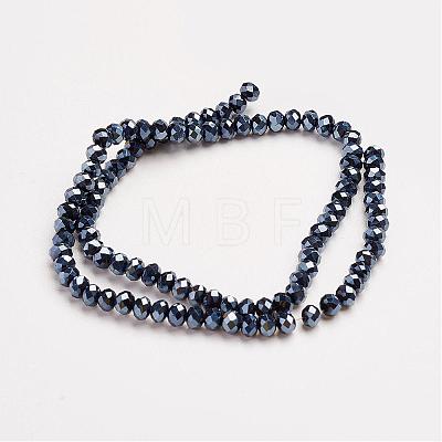 Electroplate Glass Beads Strands EGLA-D020-3x2mm-35-1