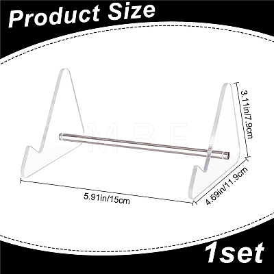 1-Tier Transparent Acrylic Keyboard Stands ODIS-WH0002-31P-1