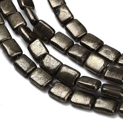 Natural Gold Pyrite/Golden Pyrite Beads Strands G-F833-H01-01-1