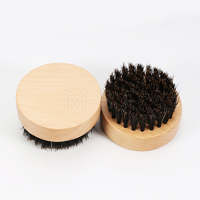 Natural Beech Beard Brush X-MRMJ-S006-61-1-1