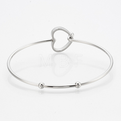 Tarnish Resistant 304 Stainless Steel Bangles LS-STAS-N084-03-1