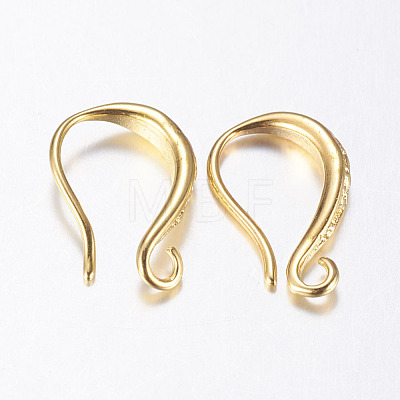 Brass Earring Hooks X-KK-K197-62G-1