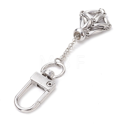 304 Stainless Steel Empty Stone Holder Chain Pouch Pendant Decorations HJEW-JM01886-01-1
