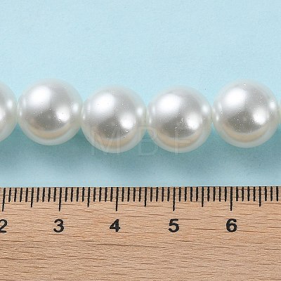 Baking Painted Pearlized Glass Pearl Round Bead Strands X-HY-Q003-12mm-01-1