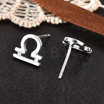 S925 Sterling Silver Stud Earrings EJEW-K303-01S-05-1